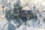 Blue Celestine (Celestite) Crystal Geode - Madagascar #87128-2